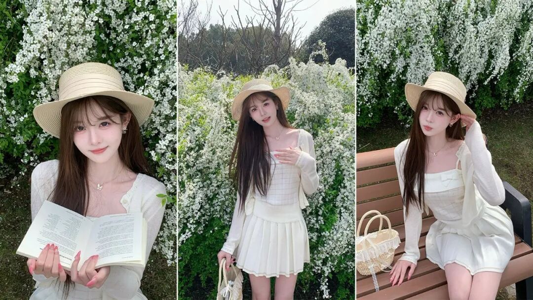 花墙拍照天花板!甜妹春日写真的正确打开方式-第1张图片-风享汇 花墙拍照天花板!甜妹春日写真的正确打开方式-第1张图片-风享汇