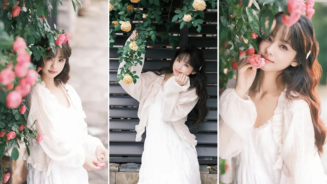 9个花墙拍照姿势，手把手教你拍出温柔氛围感-第1张图片-风享汇