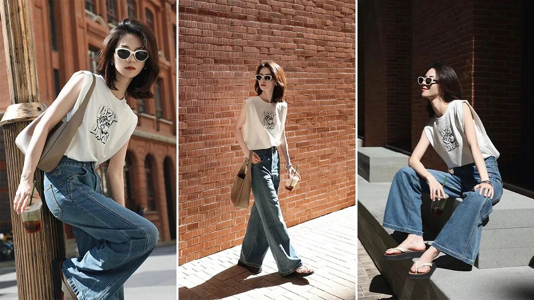 夏日街拍7个万能姿势，甜美减龄又显高显瘦-第1张图片-风享汇