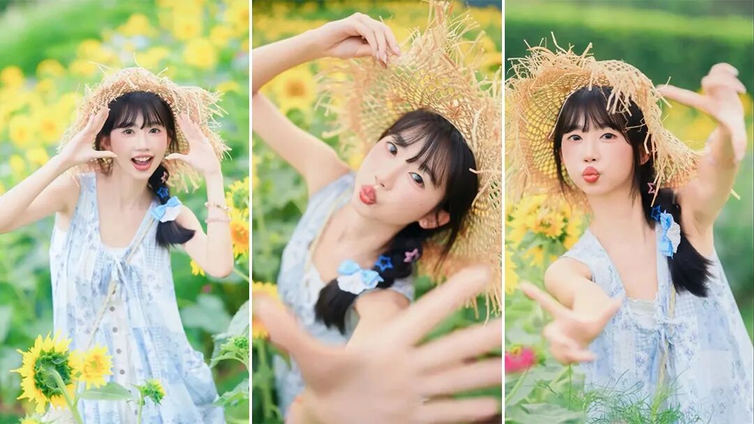 夏天的向日葵写真这样拍，元气感直接拉满！-第1张图片-风享汇
