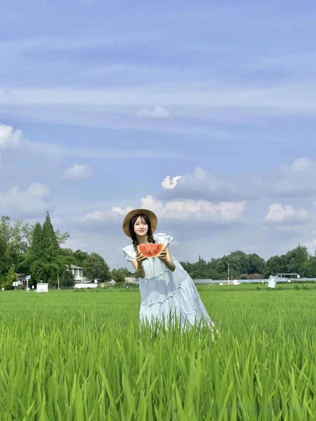 带着西瓜去田野，拍出元气满满的夏日美照-第3张图片-风享汇