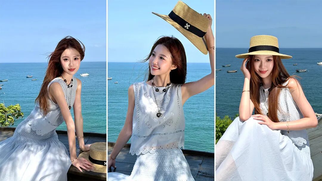 海边度假写真干货｜10 个随手出片姿势，普通人出游轻松拍出氛围感大片-第1张图片-风享汇