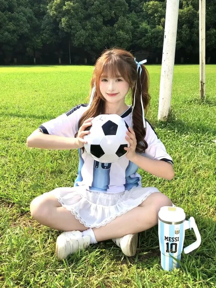 世界杯足球风写真怎么拍？9个姿势教你拍出甜妹感大片-第6张图片-风享汇