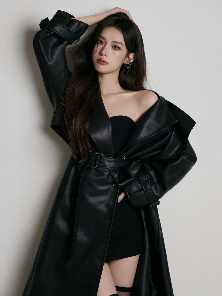 拽酷御姐皮衣冷感美人写真-第9张图片-风享汇
