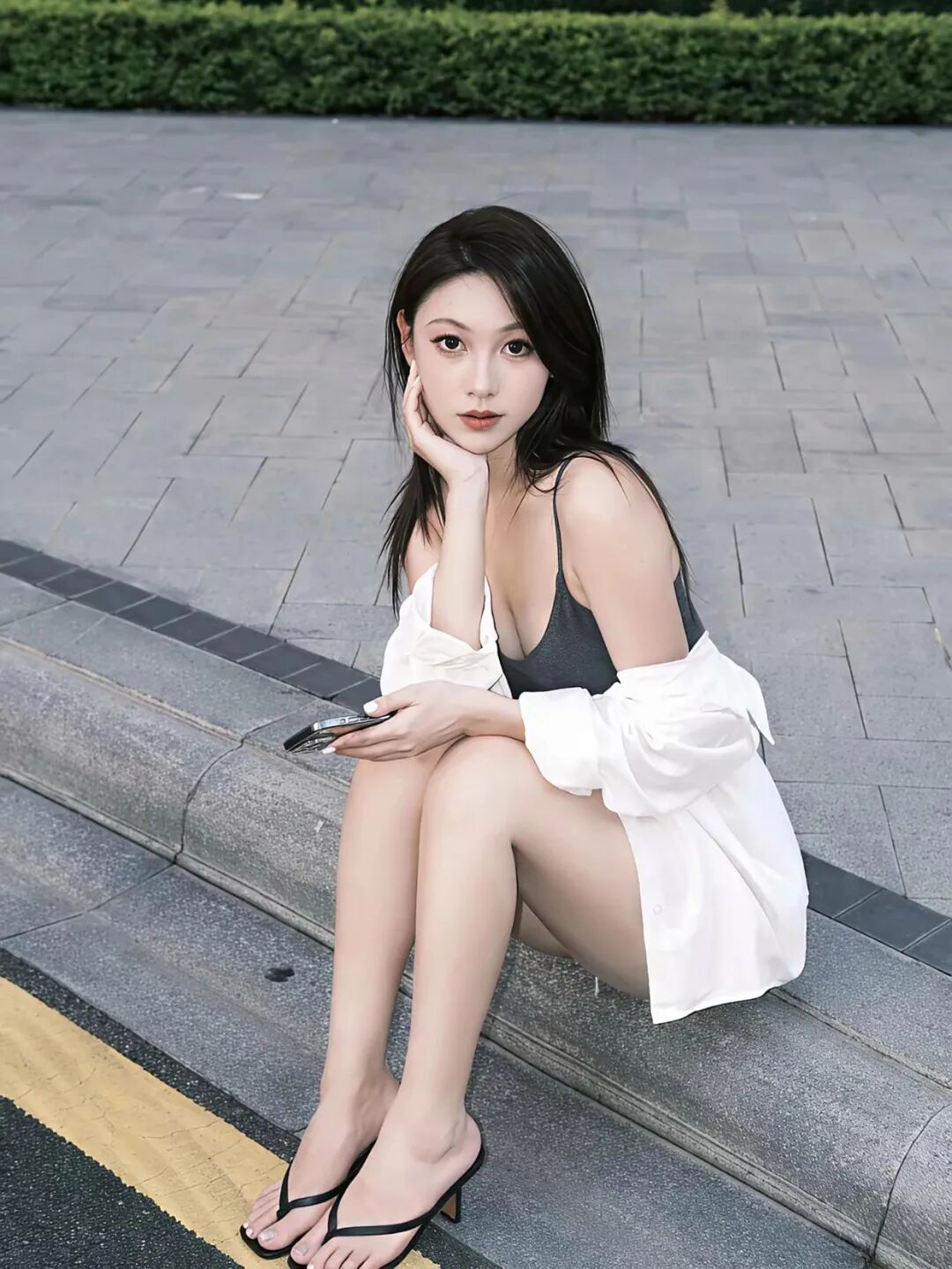 穿短裤不会拍照？9个懒人姿势，轻松拍出细腰长腿-第10张图片-风享汇