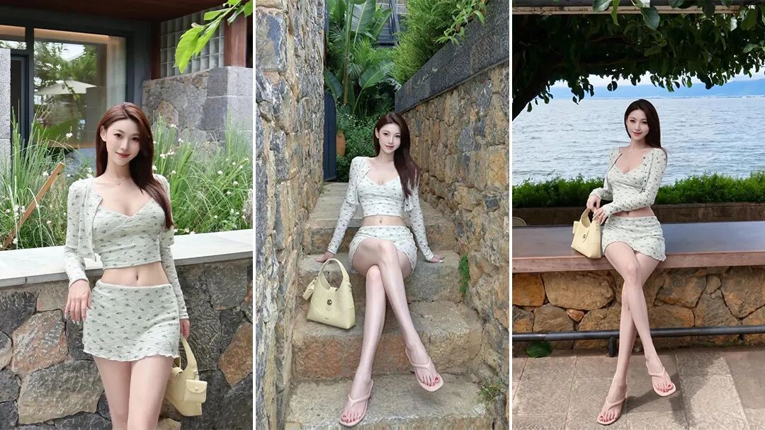 穿碎花小套装去度假，6 个拍照姿势教你把普通场景拍出片-第1张图片-风享汇