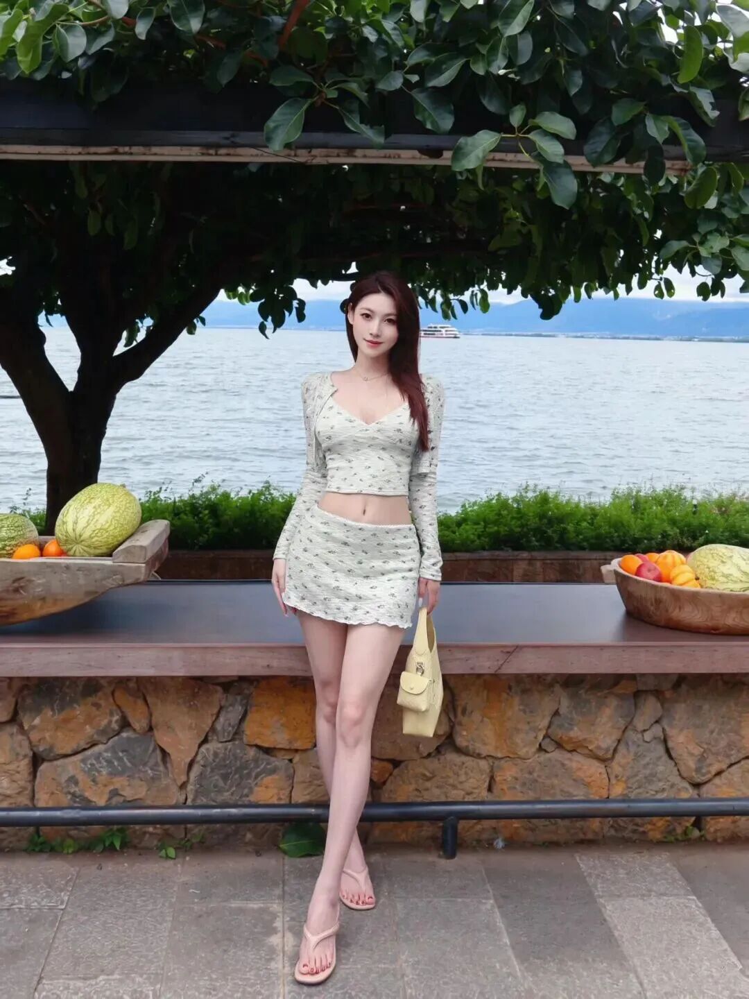 穿碎花小套装去度假，6 个拍照姿势教你把普通场景拍出片-第3张图片-风享汇