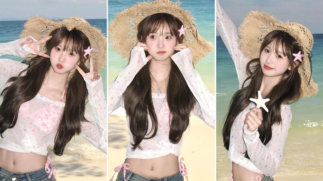 海边甜妹穿搭｜6 个上镜小姿势，新手也能拍得很灵-第1张图片-风享汇