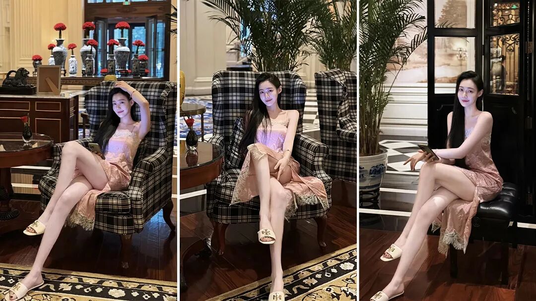 女生坐姿拍照秘籍｜解锁蕾丝裙显高显腿长正确拍法-第1张图片-风享汇