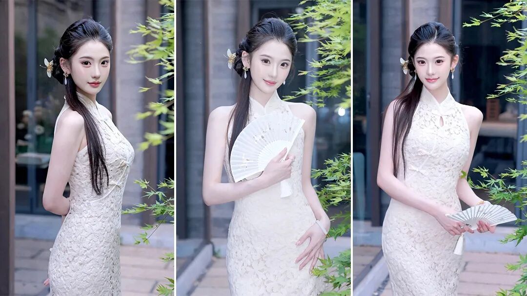 旗袍拍照这样摆：7个姿势拍出温婉好身材，显瘦又有气质-第1张图片-风享汇