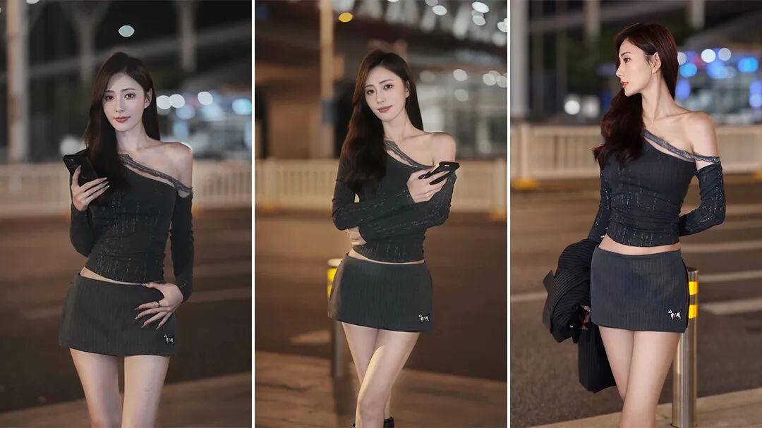 晚上拍照别傻站着！8个街拍姿势，显腿长显腰细还自然-第1张图片-风享汇