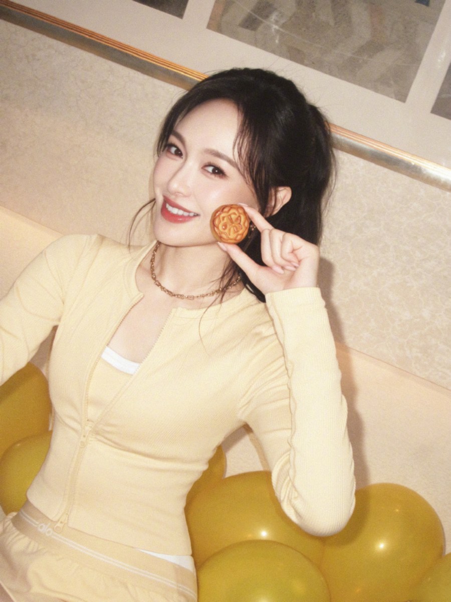 唐嫣橙橘蕾丝高定，这造型也太美了吧！-第2张图片-风享汇