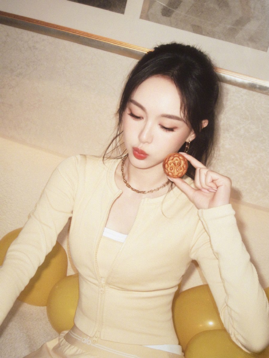唐嫣橙橘蕾丝高定，这造型也太美了吧！-第7张图片-风享汇