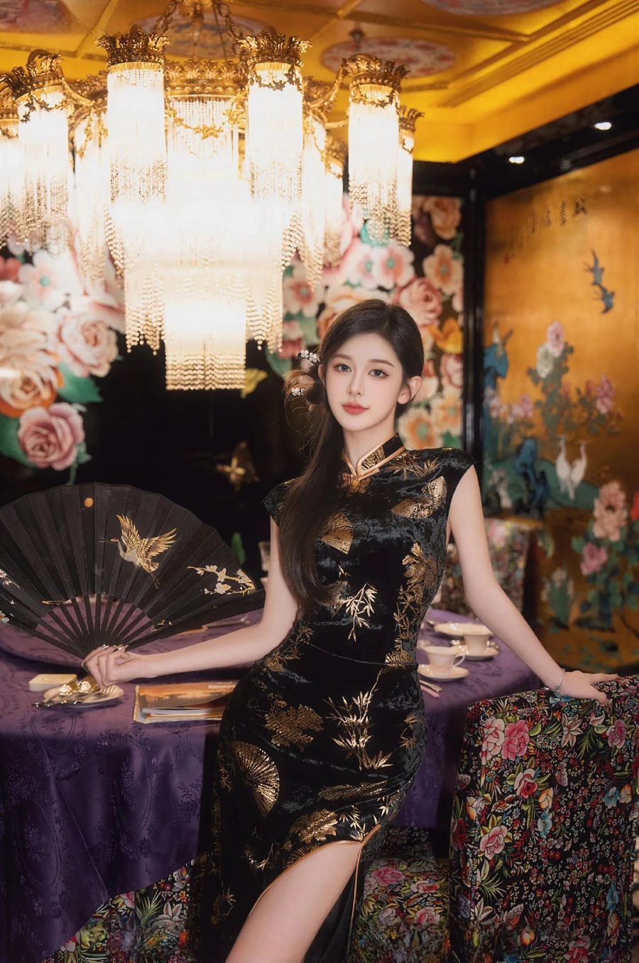 黑绒鎏金纹，解锁中式复古贵气-第4张图片-风享汇