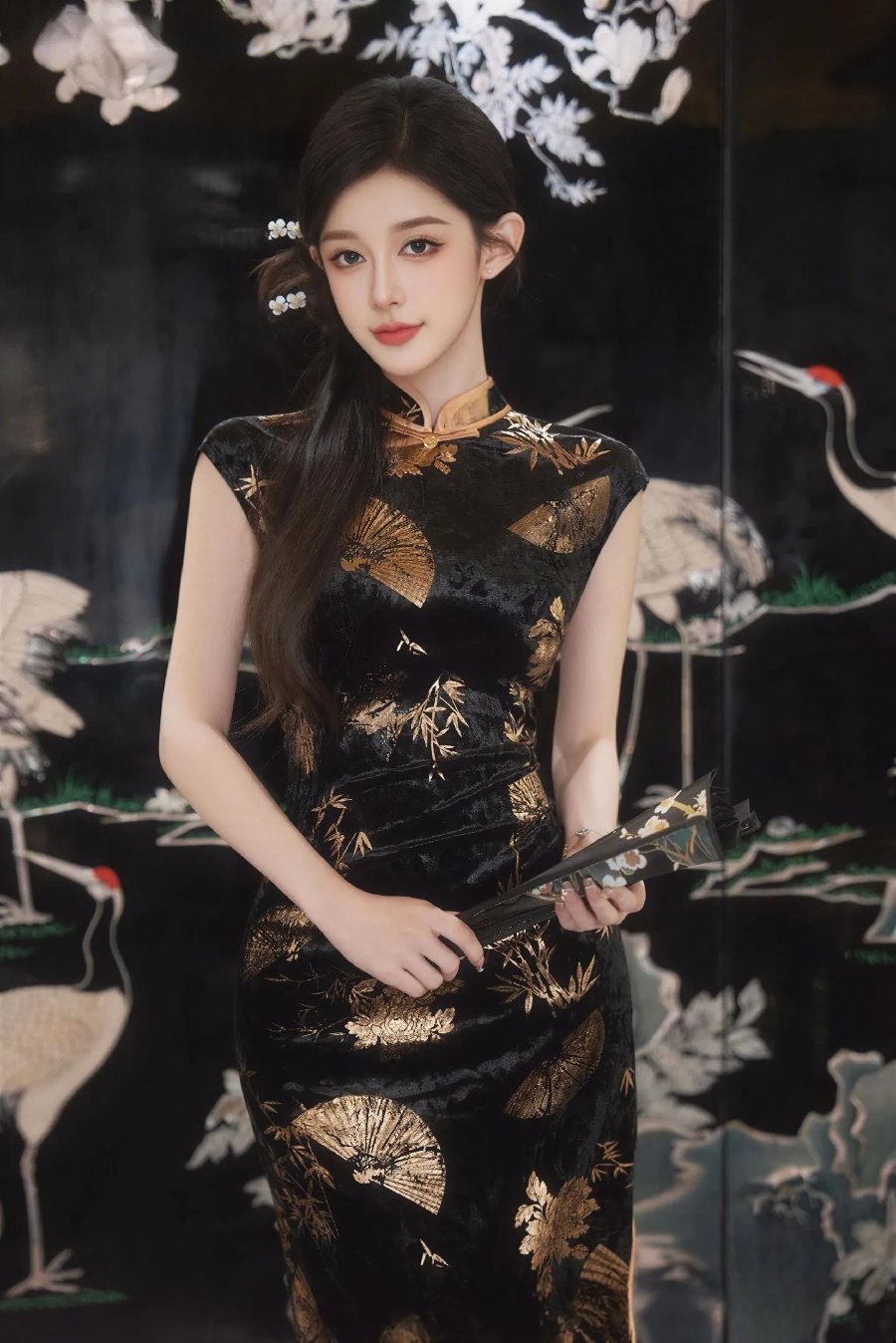 黑绒鎏金纹，解锁中式复古贵气-第1张图片-风享汇