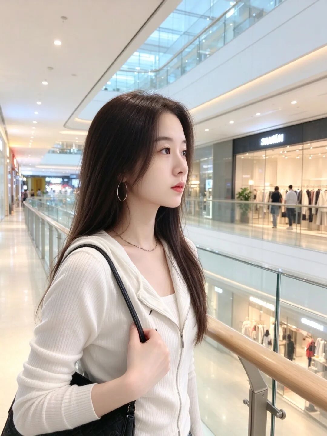 9个商场拍照姿势｜穿简单衣服也能拍出女主感-第7张图片-风享汇